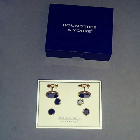 Cuff Links and Studs ~ Onyx - Picture 2 of 4